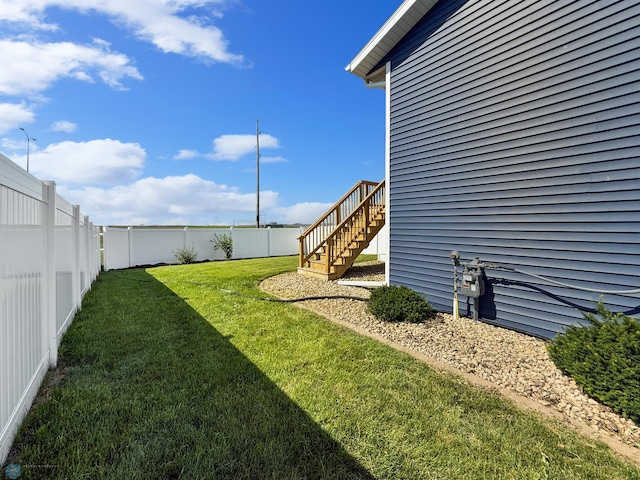 4832 51st Ave S, Fargo, ND 58104 - fenced backyard featuring stairway