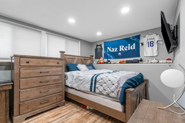 540 4th St E, Wanamingo, MN 55983 - bedroom featuring wood finished floors and recessed lighting