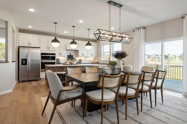 14540 106th Pl N, Maple Grove, MN 55369 - dining area featuring recessed lighting and light wood finished floors