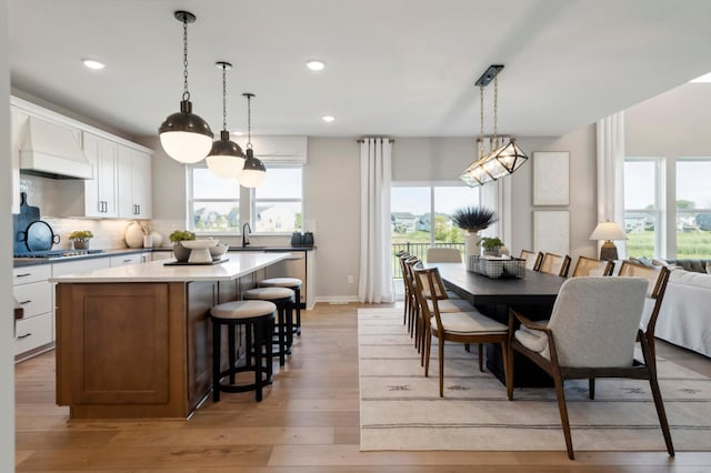 14540 106th Pl N, Maple Grove, MN 55369 - dining space featuring recessed lighting and light wood-style floors