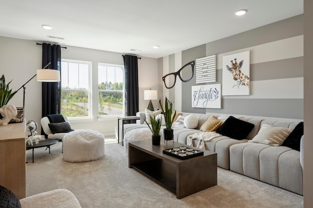 14540 106th Pl N, Maple Grove, MN 55369 - living area featuring carpet and recessed lighting