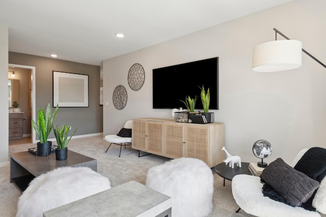 14540 106th Pl N, Maple Grove, MN 55369 - living area featuring carpet and recessed lighting