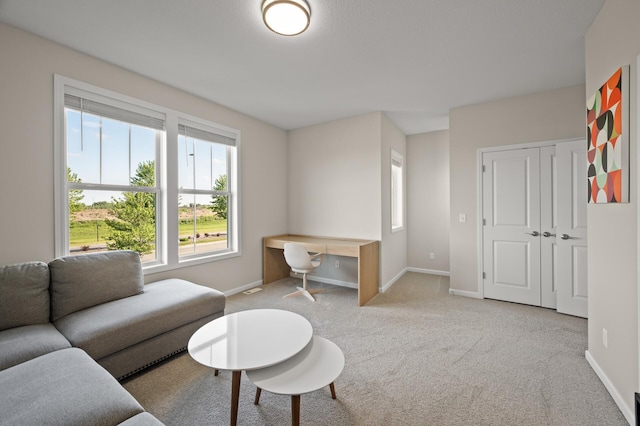 8120 Arrowwood Ln N, Maple Grove, MN 55369 - living room with baseboards and light carpet