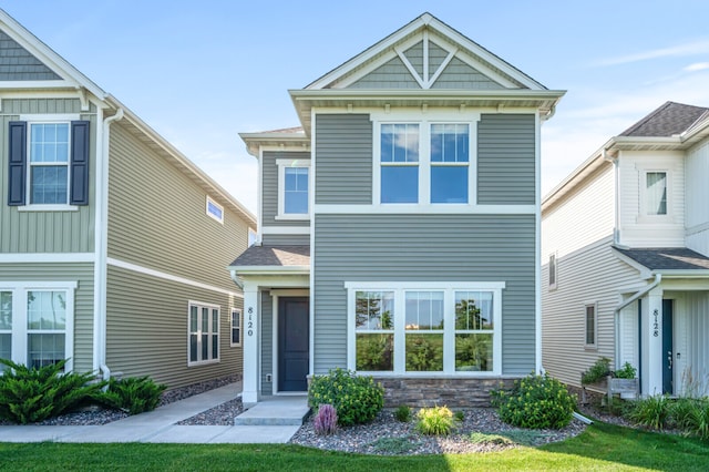 8120 Arrowwood Ln N, Maple Grove, MN 55369 - view of front of house featuring stone siding
