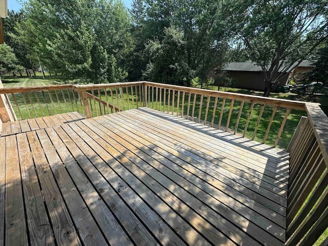 18627 148th St NW, Big Lake Twp, MN 55330 - wooden terrace with a yard