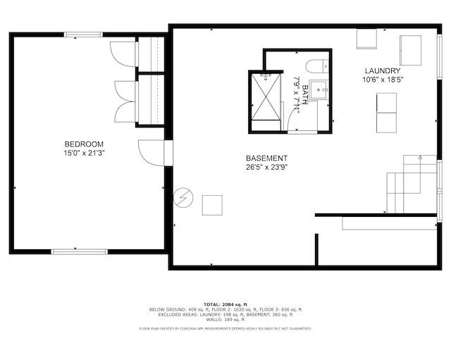 2612 52nd St, Minneapolis, MN 55410 - view of room layout