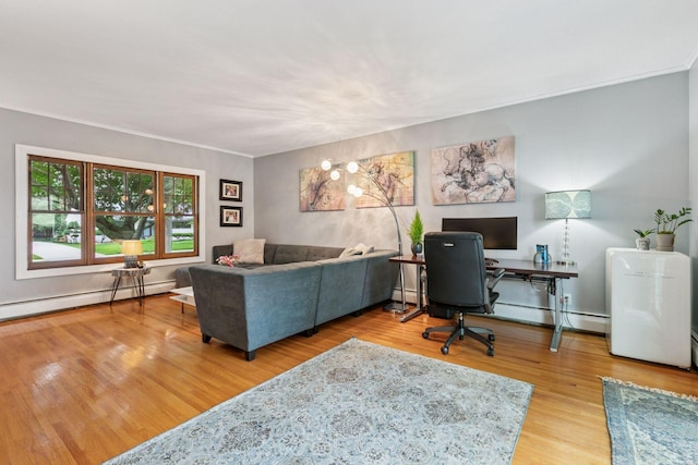 2612 52nd St, Minneapolis, MN 55410 - office with wood finished floors and baseboard heating