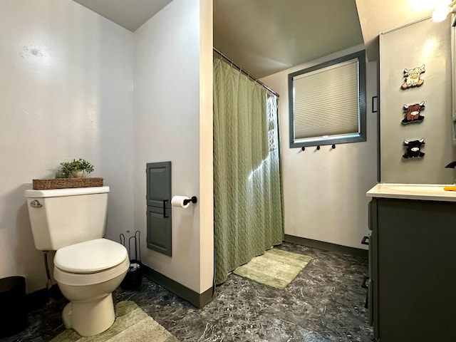 2716 Canterbury Dr, Bigelow, MN 56117 - bathroom with vanity and curtained shower