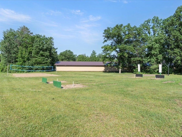 15827 Wilderness Trl Unit 127, Crosslake, MN 56442 - view of green lawn featuring volleyball court
