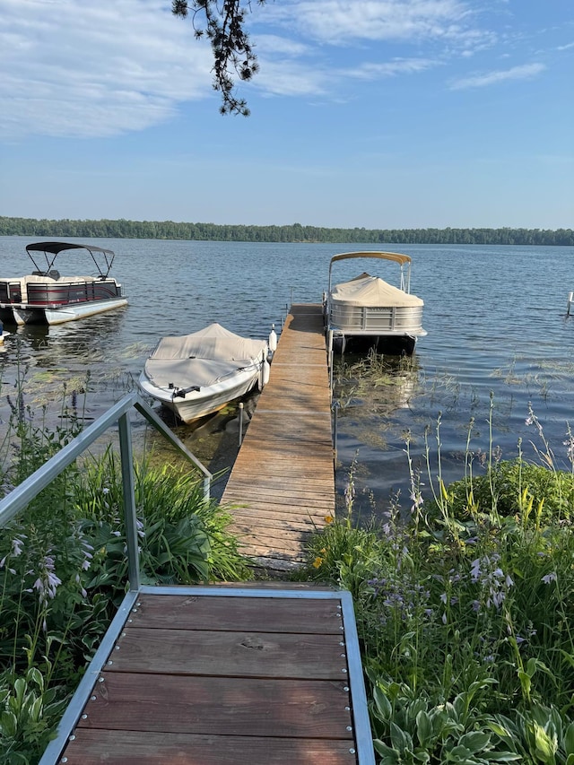 15827 Wilderness Trl Unit 127, Crosslake, MN 56442 - dock area featuring a water view