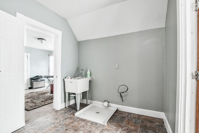 400 Blair Ave, Saint Paul, MN 55103 - washroom featuring baseboards and stone finish flooring