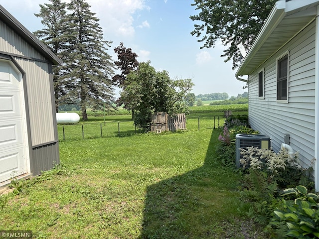 W5168 Lake Rd, Warner Twp, WI 54437 - view of yard with a view of rural / pastoral area and a garage