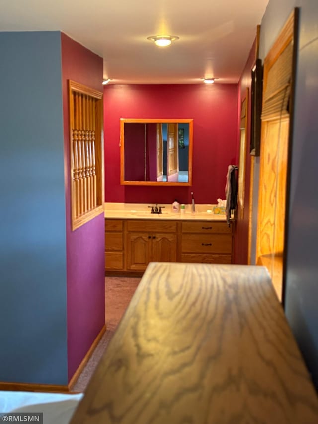 W5168 Lake Rd, Warner Twp, WI 54437 - bathroom with vanity