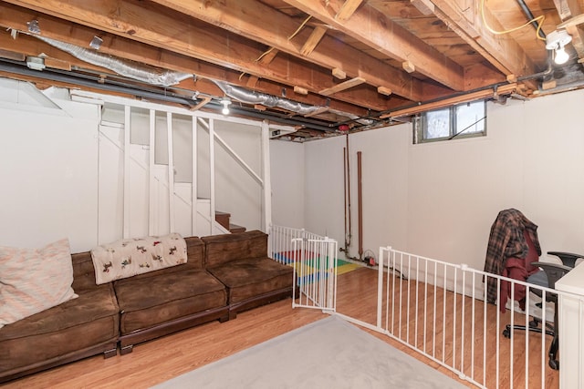 1034 Carroll Ave, Saint Paul, MN 55104 - below grade area with wood finished floors