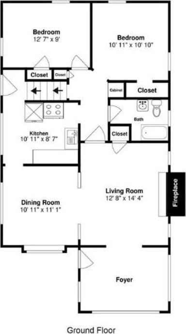 4105 Columbus Ave, Minneapolis, MN 55407 - view of room layout