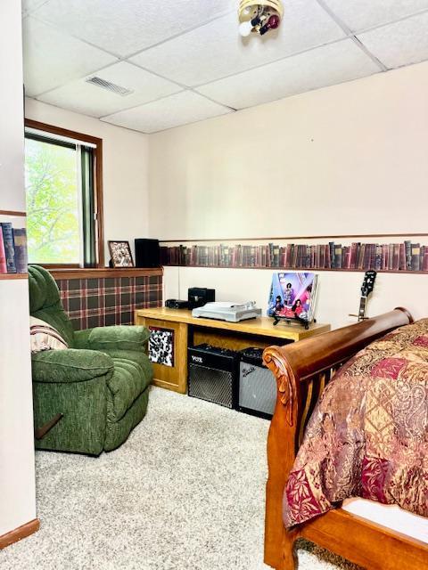 14886 Crandall Ave W, Rosemount, MN 55068 - carpeted bedroom featuring a paneled ceiling