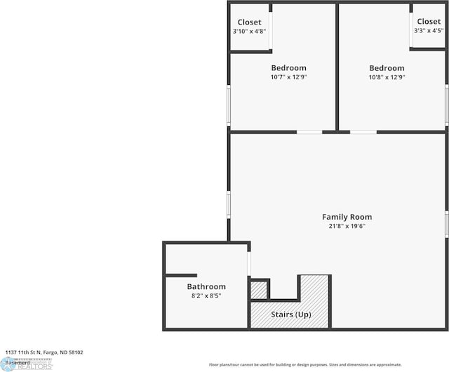 1137 11th St N, Fargo, ND 58102 - view of room layout
