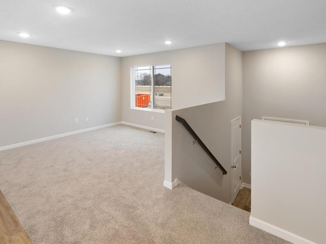 6711 Granby St, North Branch, MN 55056 - below grade area with carpet floors and recessed lighting