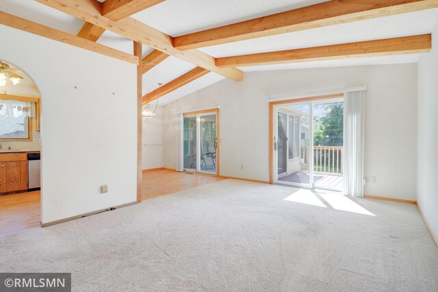5733 Riverview Entry, Champlin, MN 55316 - empty room featuring carpet floors and baseboards
