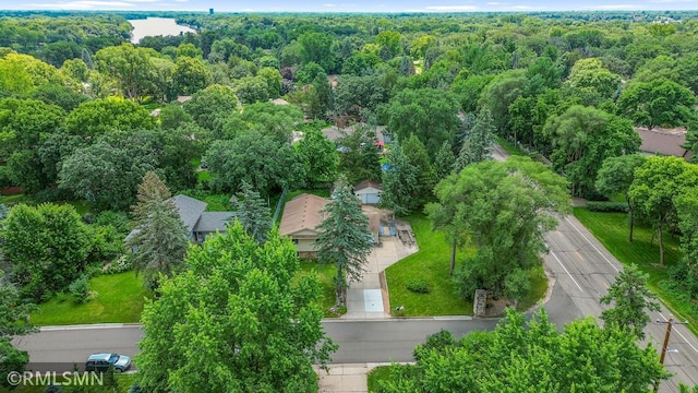 5733 Riverview Entry, Champlin, MN 55316 - drone / aerial view of a heavily wooded area