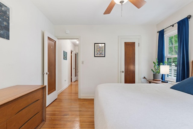 3607 Sheridan Ave N, Minneapolis, MN 55412 - bedroom featuring light wood-style flooring and a ceiling fan