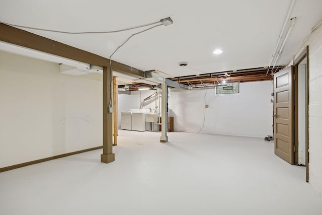 3607 Sheridan Ave N, Minneapolis, MN 55412 - basement featuring separate washer and dryer