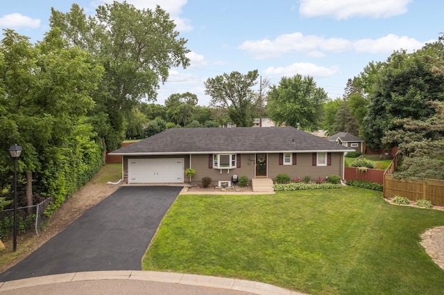 6700 168th St W, Lakeville, MN 55068 - ranch-style home with asphalt driveway, a garage, and a shingled roof