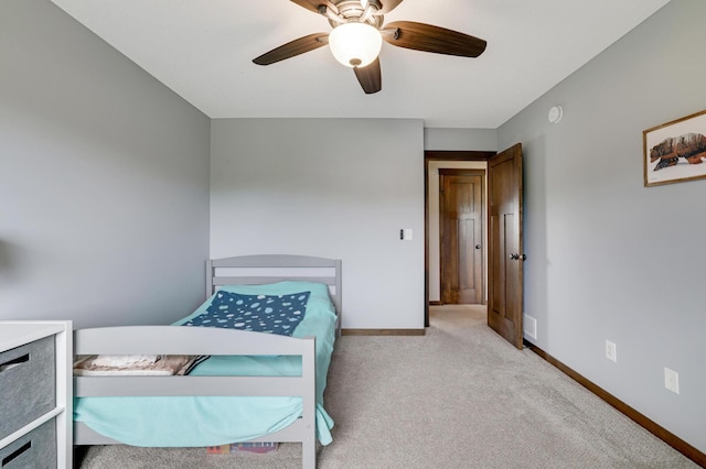 1035 Emerald St NE, Hanover, MN 55341 - carpeted bedroom featuring baseboards and ceiling fan