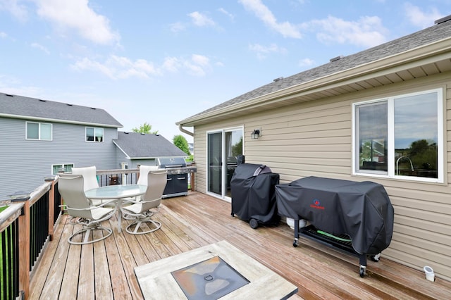 1035 Emerald St NE, Hanover, MN 55341 - deck featuring outdoor dining space and area for grilling