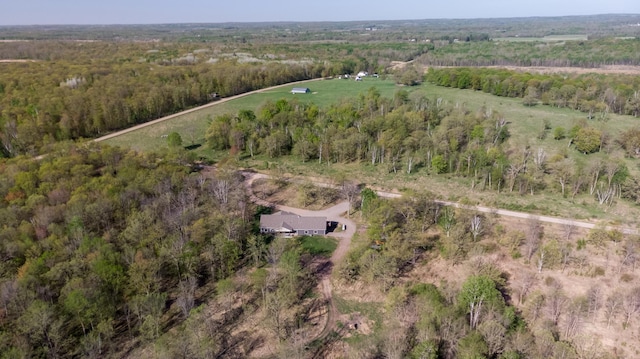 7170 29th Ave SW, Pequot Lakes, MN 56472 - aerial view of property's location featuring rural landscape and a forest