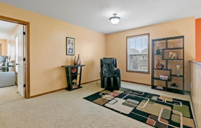 15850 Elmwood Ln, Apple Valley, MN 55124 - living area featuring carpet flooring and baseboards