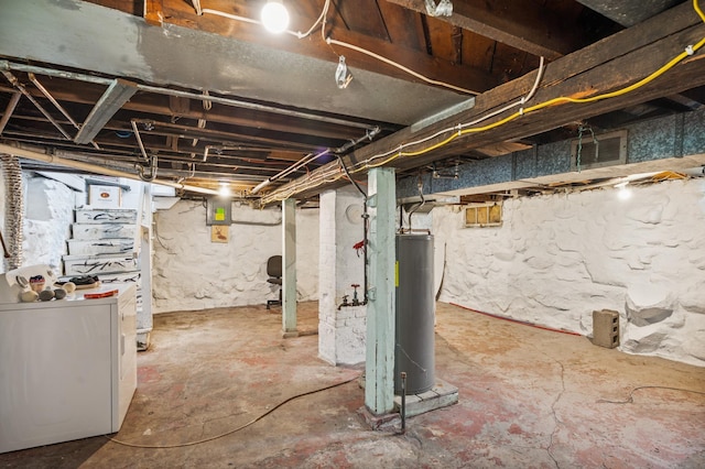 14 15th St, Cloquet, MN 55720 - unfinished below grade area featuring water heater