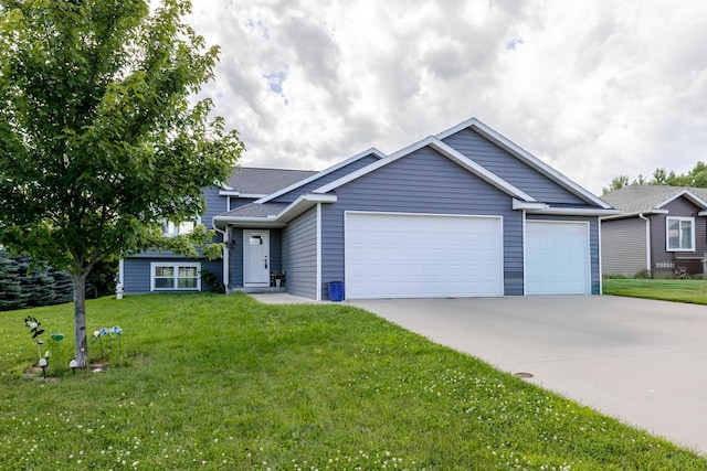 1280 Lone Stone Ct SE, Chatfield, MN 55923 - ranch-style home featuring a garage, concrete driveway, and a front yard