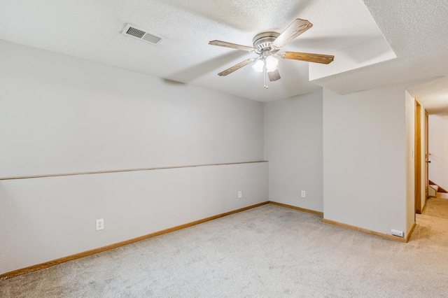 11716 54th St NE, Albertville, MN 55301 - unfurnished room with carpet, a ceiling fan, and a textured ceiling