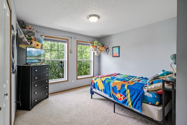 11259 69th St NE, Albertville, MN 55301 - bedroom with carpet floors and a textured ceiling