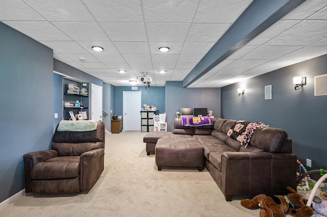 11259 69th St NE, Albertville, MN 55301 - living area featuring carpet floors and recessed lighting