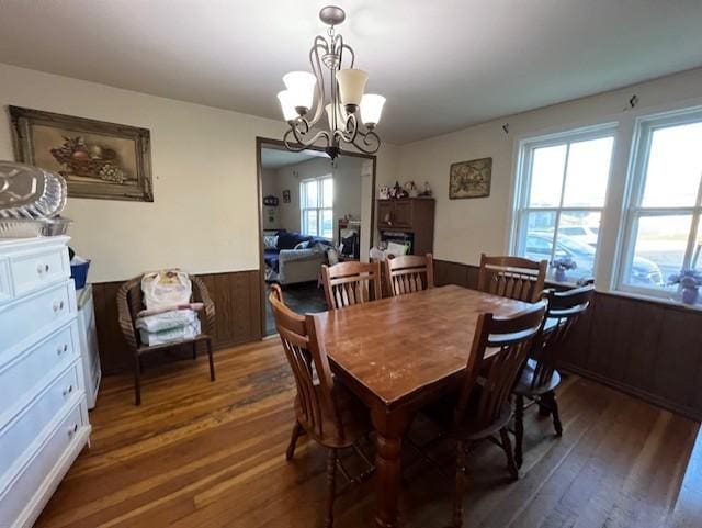 102 4th St S, Grove City, MN 56243 - dining room featuring wood-type flooring and a chandelier