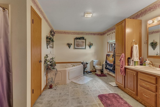 43054 105th Ave, Brockway Twp, MN 56367 - bathroom featuring a garden tub and vanity