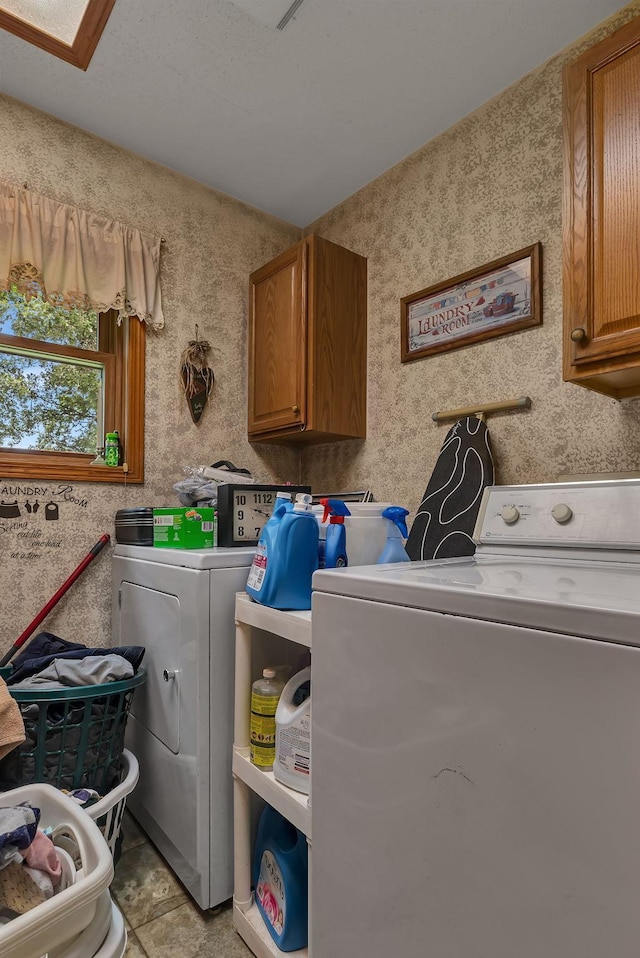 43054 105th Ave, Brockway Twp, MN 56367 - laundry room with cabinet space and separate washer and dryer