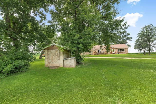 43054 105th Ave, Brockway Twp, MN 56367 - view of green lawn featuring a storage shed