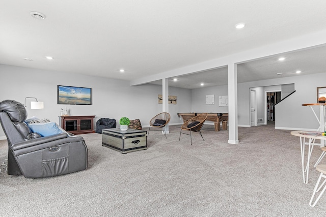 19621 115th Ave N, Rogers, MN 55311 - carpeted living area with recessed lighting