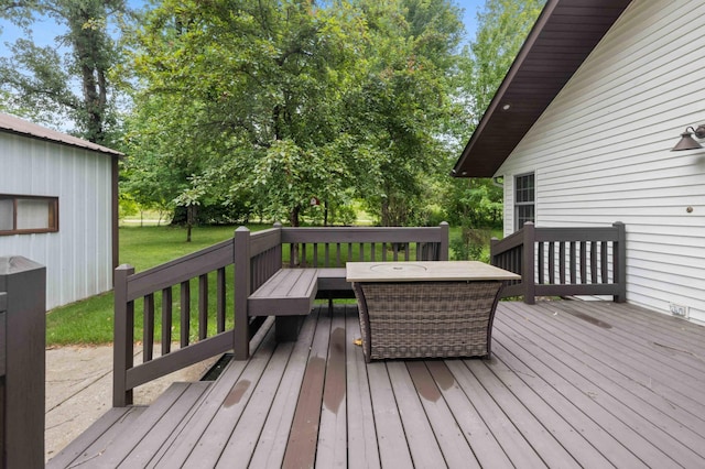 12639 65th Ave SW, May Twp, MN 56466 - deck with outdoor dining space