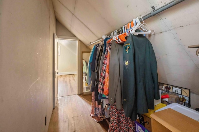 12639 65th Ave SW, May Twp, MN 56466 - spacious closet featuring wood finished floors and lofted ceiling