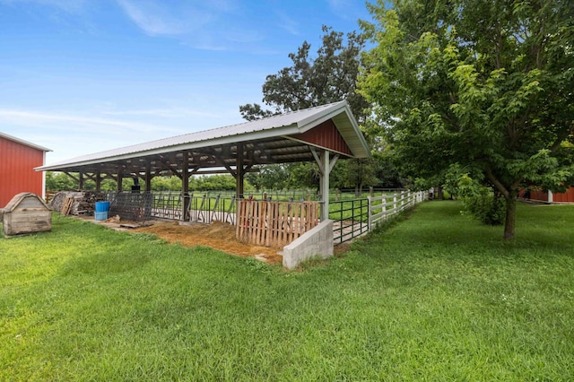 12639 65th Ave SW, May Twp, MN 56466 - view of yard featuring an exterior structure and an outdoor structure