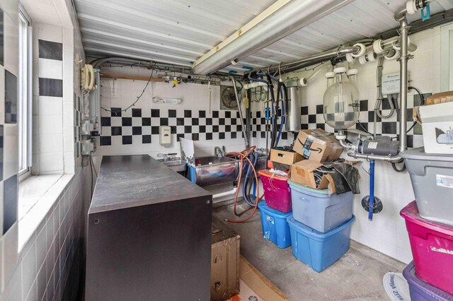 12639 65th Ave SW, May Twp, MN 56466 - unfinished below grade area with concrete block wall