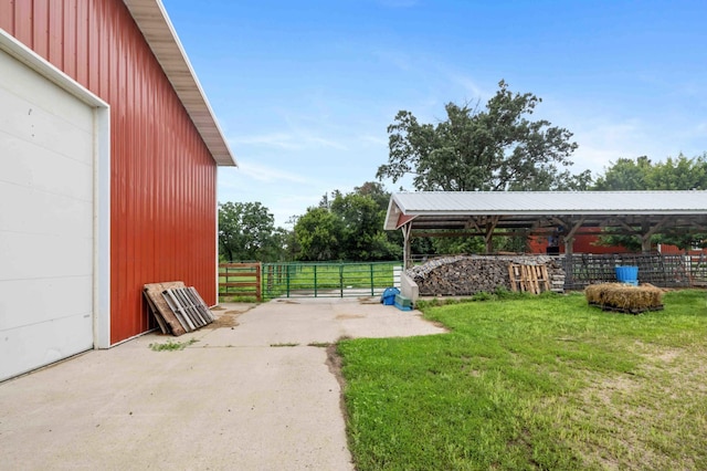 12639 65th Ave SW, May Twp, MN 56466 - view of yard featuring a garage and an exterior structure