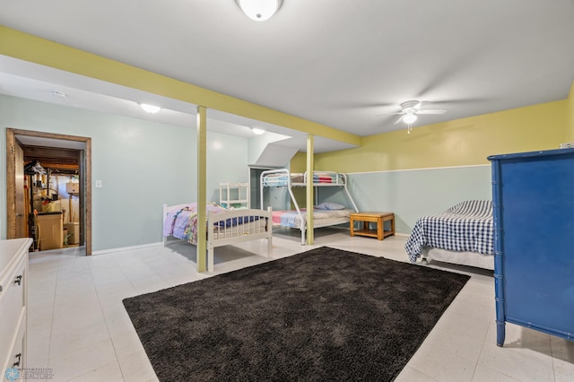 44042 Outlet Beach Rd, Lida Twp, MN 56572 - bedroom with tile patterned floors