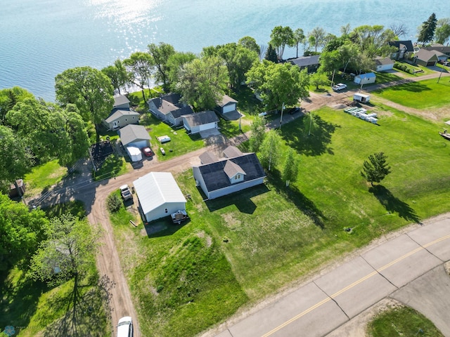 44042 Outlet Beach Rd, Lida Twp, MN 56572 - aerial perspective of suburban area featuring a large body of water