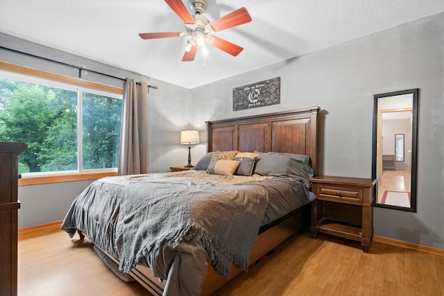 10919 Eagle St NW, Coon Rapids, MN 55433 - bedroom with light wood-style floors and ceiling fan