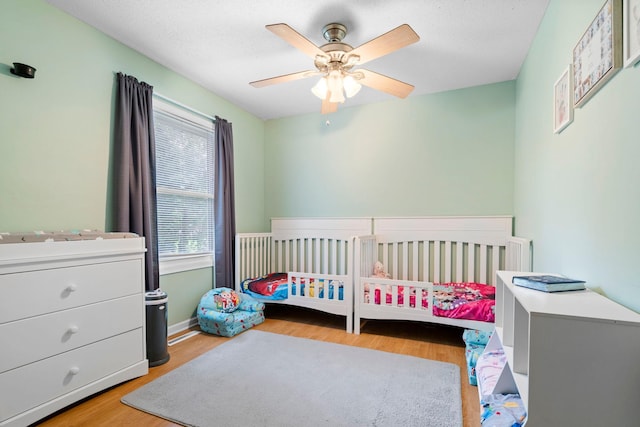 10919 Eagle St NW, Coon Rapids, MN 55433 - bedroom featuring wood finished floors and ceiling fan